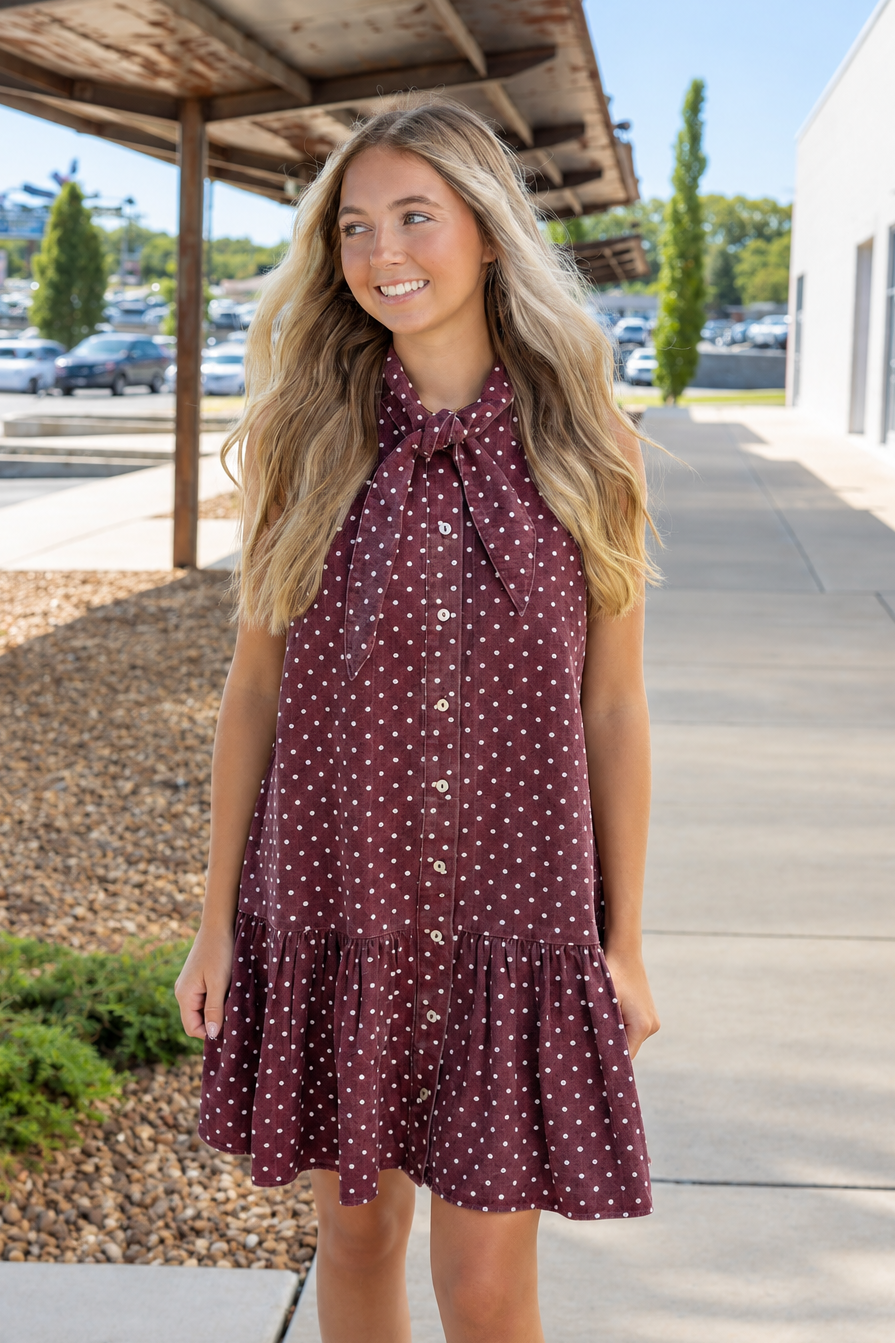 Tisha Tie Neck Dress