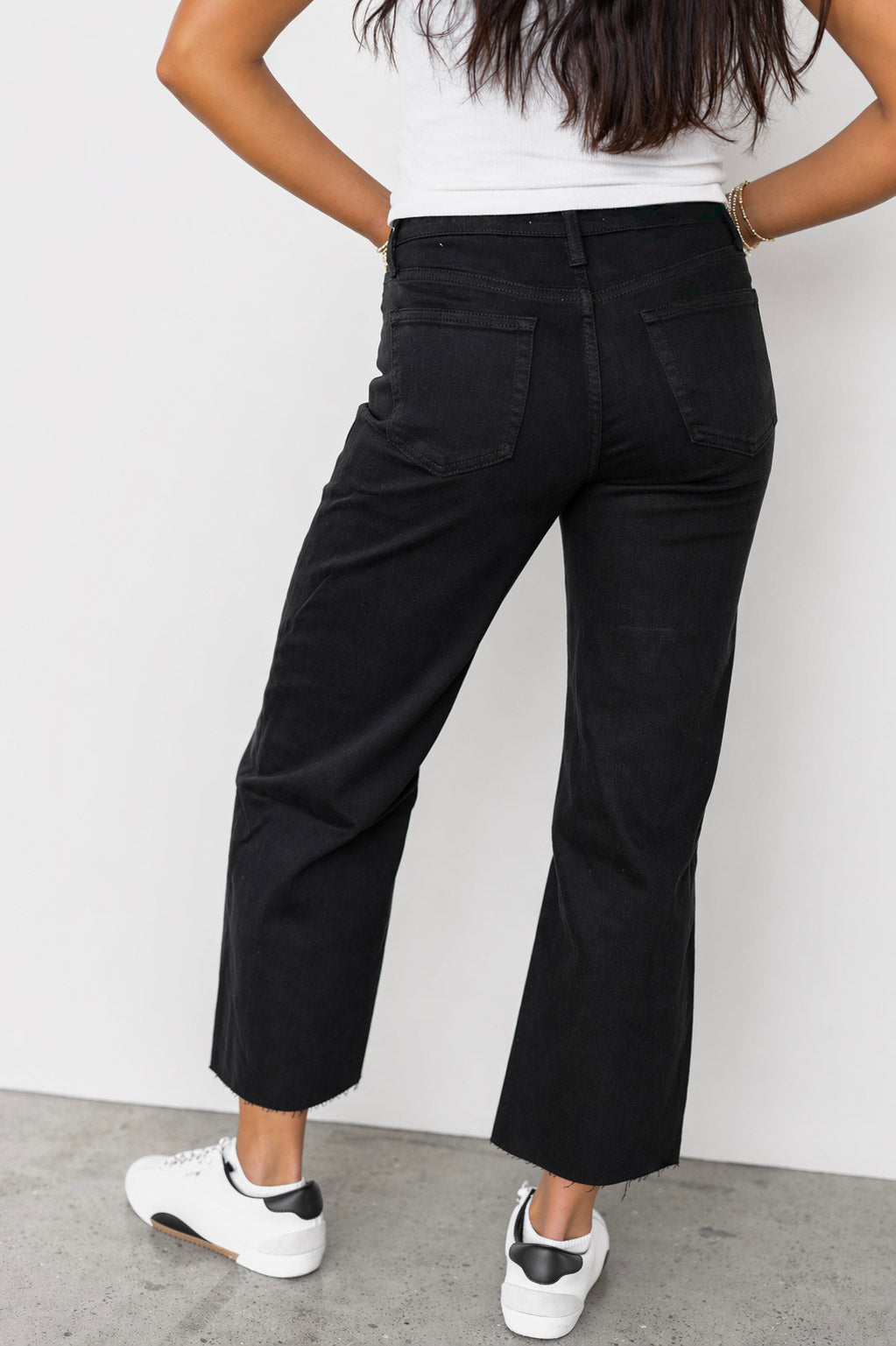Midnight Crop Wide Leg Jeans