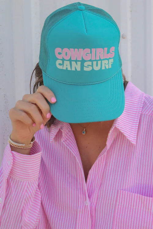 Cowgirls Can Surf Trucker