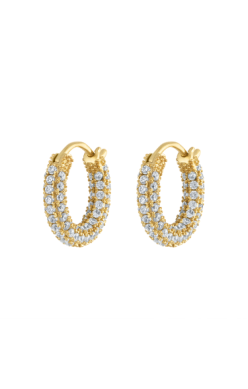 Pave Huggie Earring