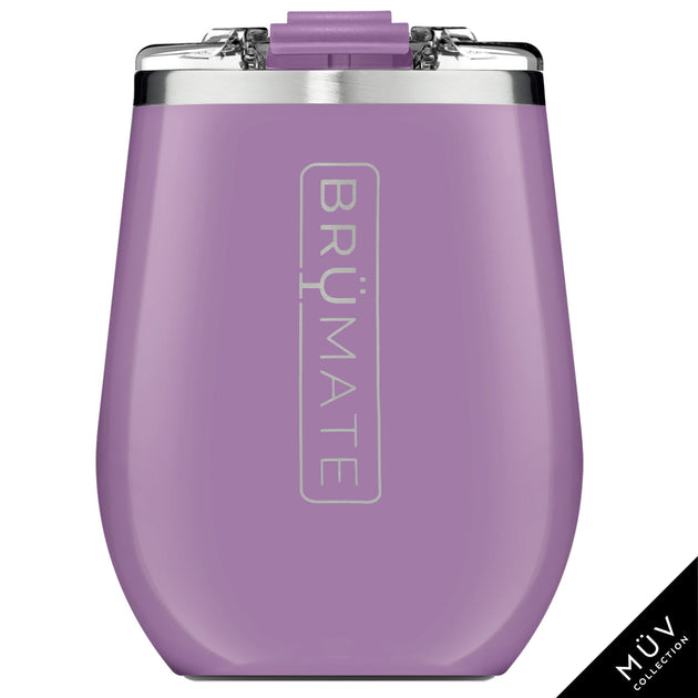 BruMate Uncork'd XL Cocktail Wine Tumbler Glitter Violet