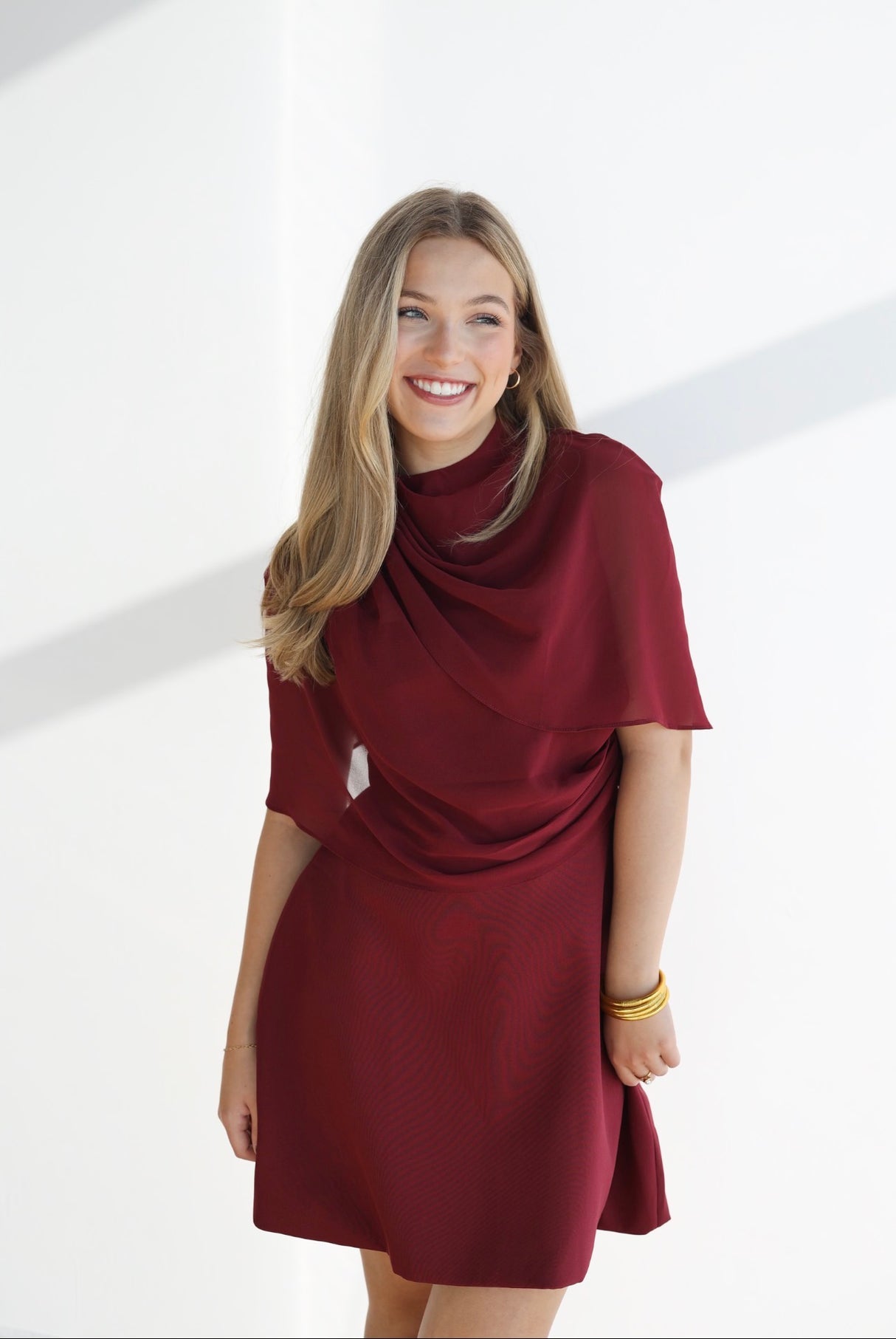 CHERRY WINE MINI DRESS