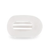 Round Flat Hair Clip | Small | Coconut White