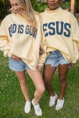 Jesus Reversible Mockneck - Butter
