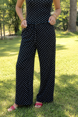 Polka Dot Wide Leg Pants