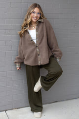 SHAE SHERPA CNTRST JACKET