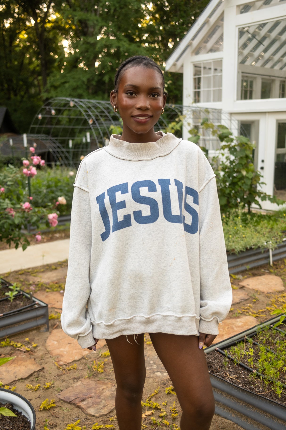 Jesus Reversible Mockneck