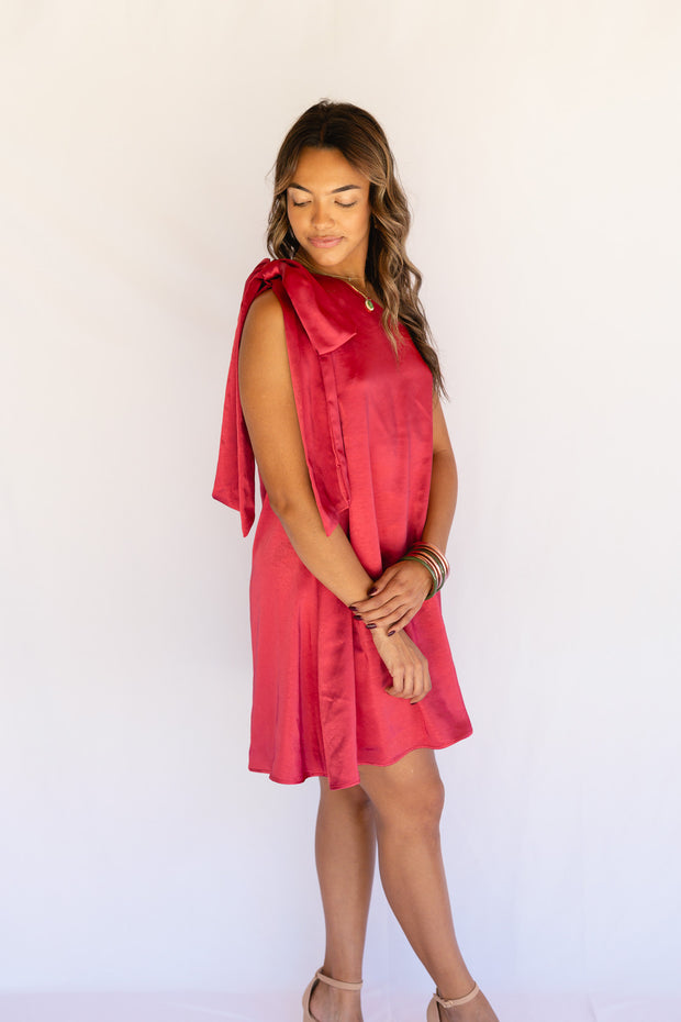 ONE SHOULDER DRAPE DRESS