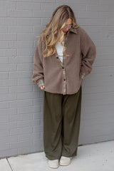 SHAE SHERPA CNTRST JACKET