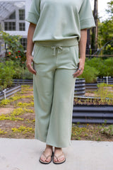 Scuba Cropped Wide Pant
