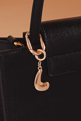 Initial Bag Charm Keychain