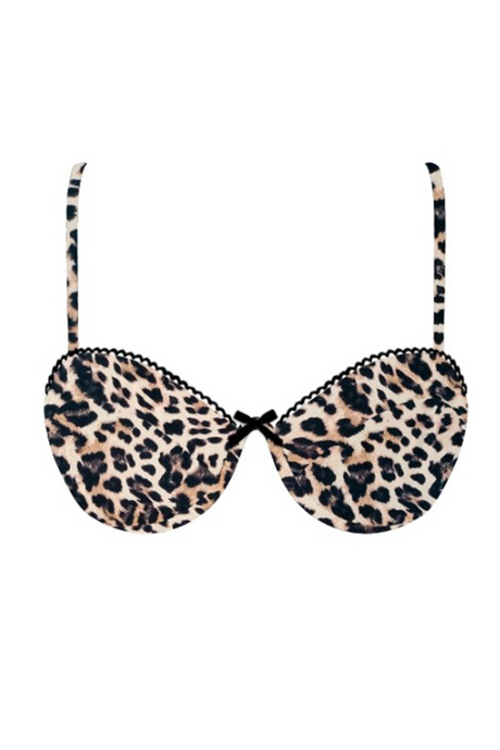 Underwire Bow Details Bikini Top