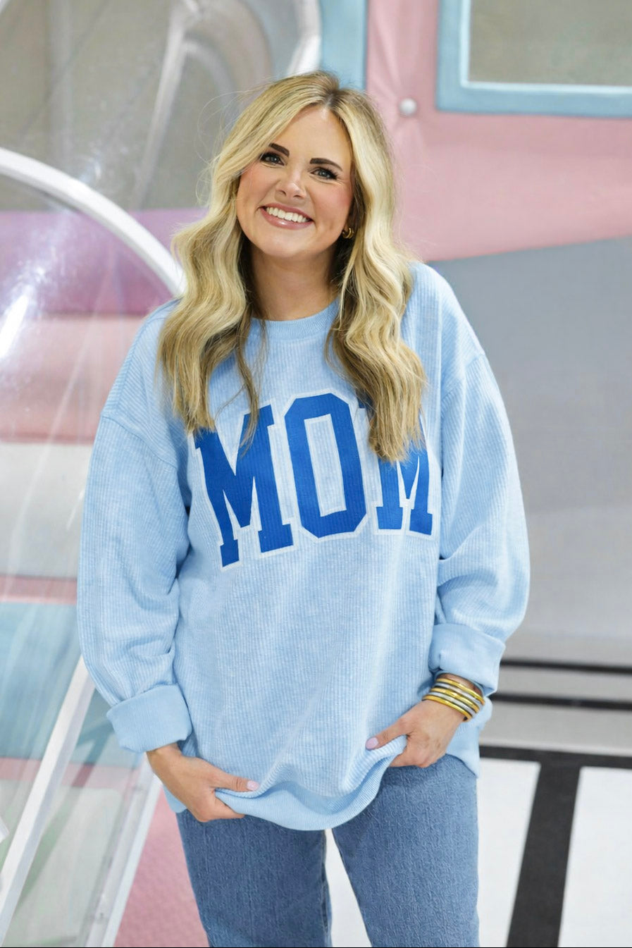 Classic Blue Mom Cord