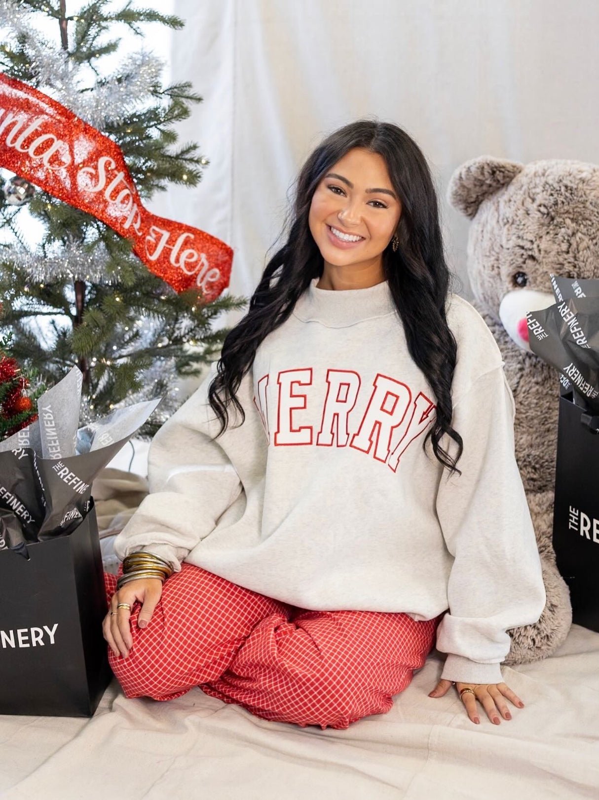 MERRY MOCK NECK SWEATSHIRT