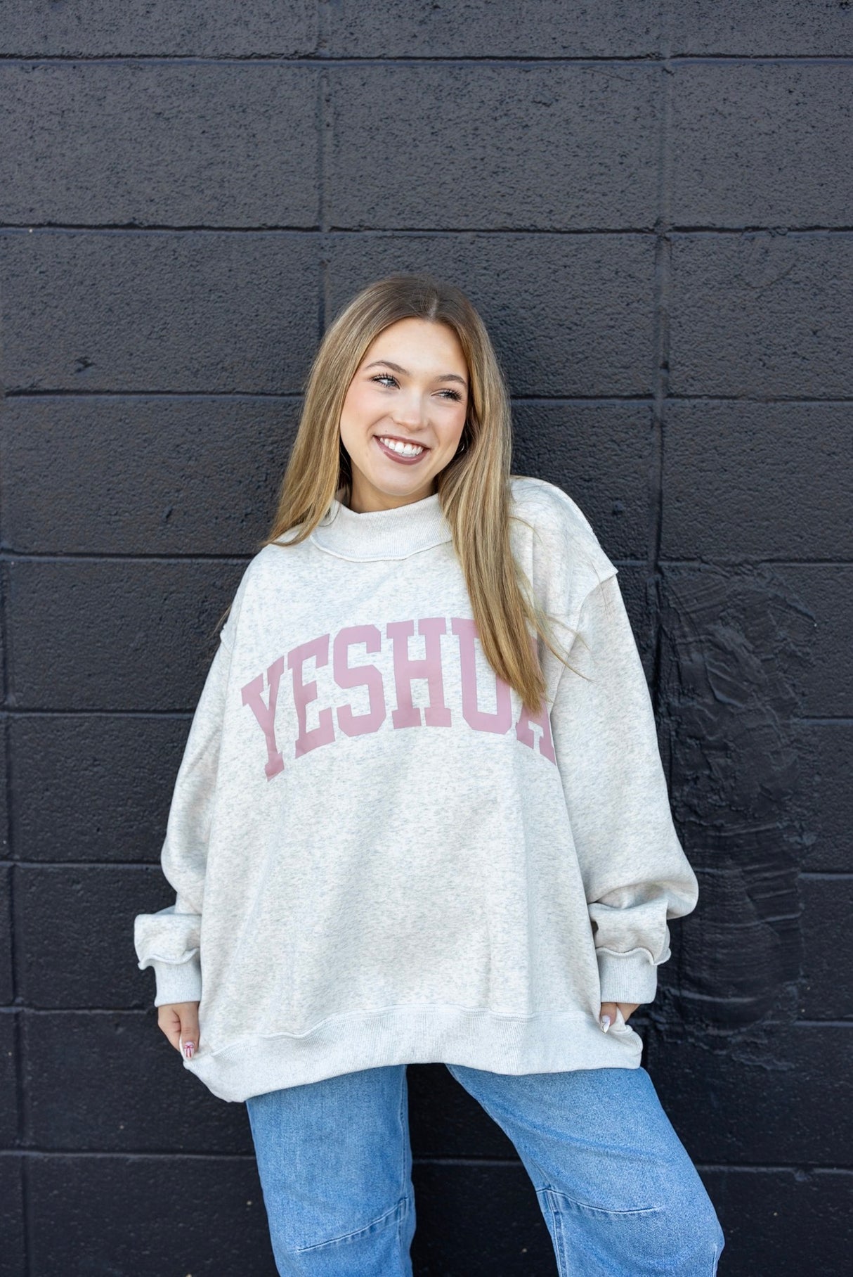 Yeshua / YHWA Reverse Mockneck