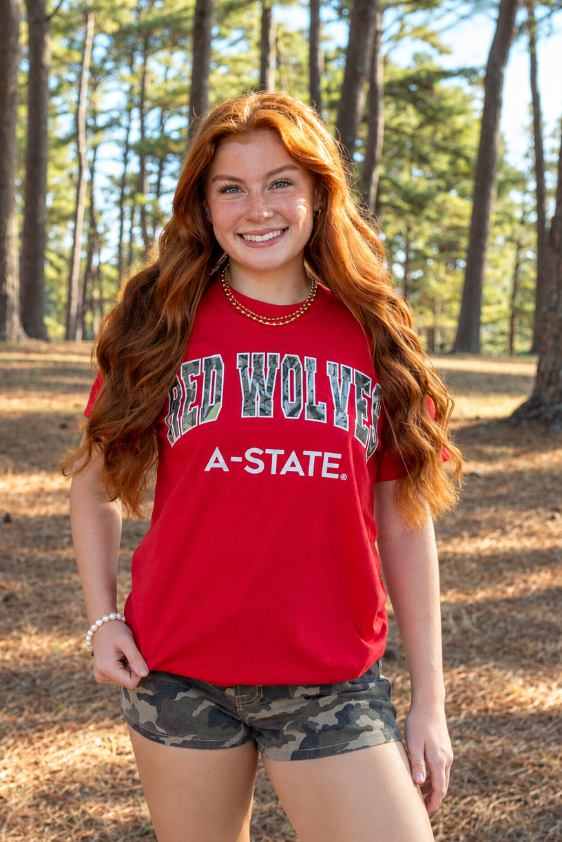Arkansas State Camo Gault Tee