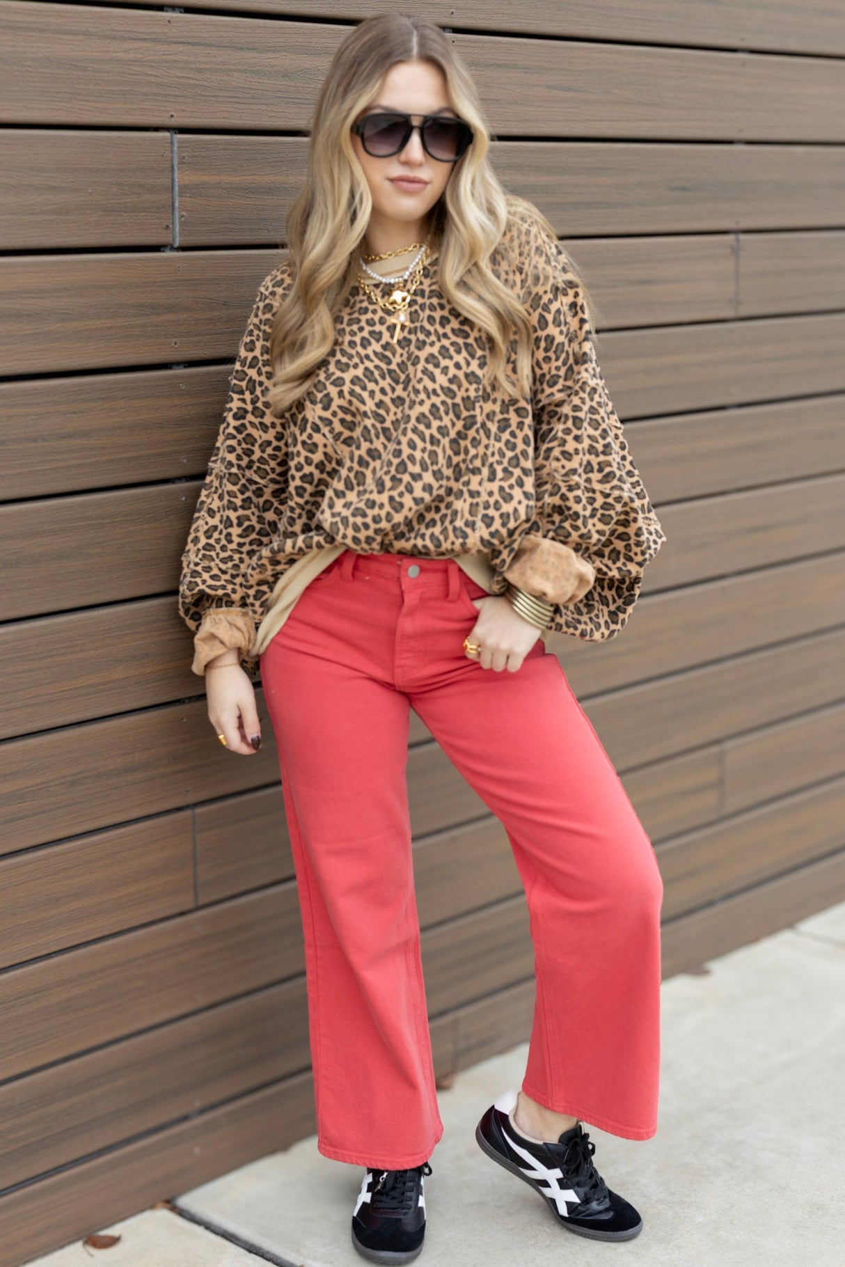 Washed Leo Loose Top