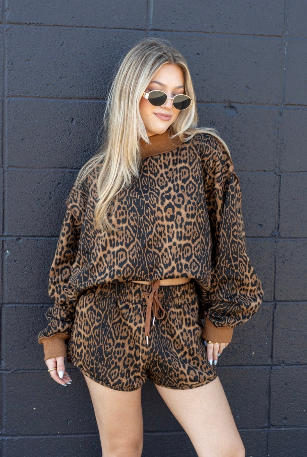 Cheetah Dolphin Cut Shorts