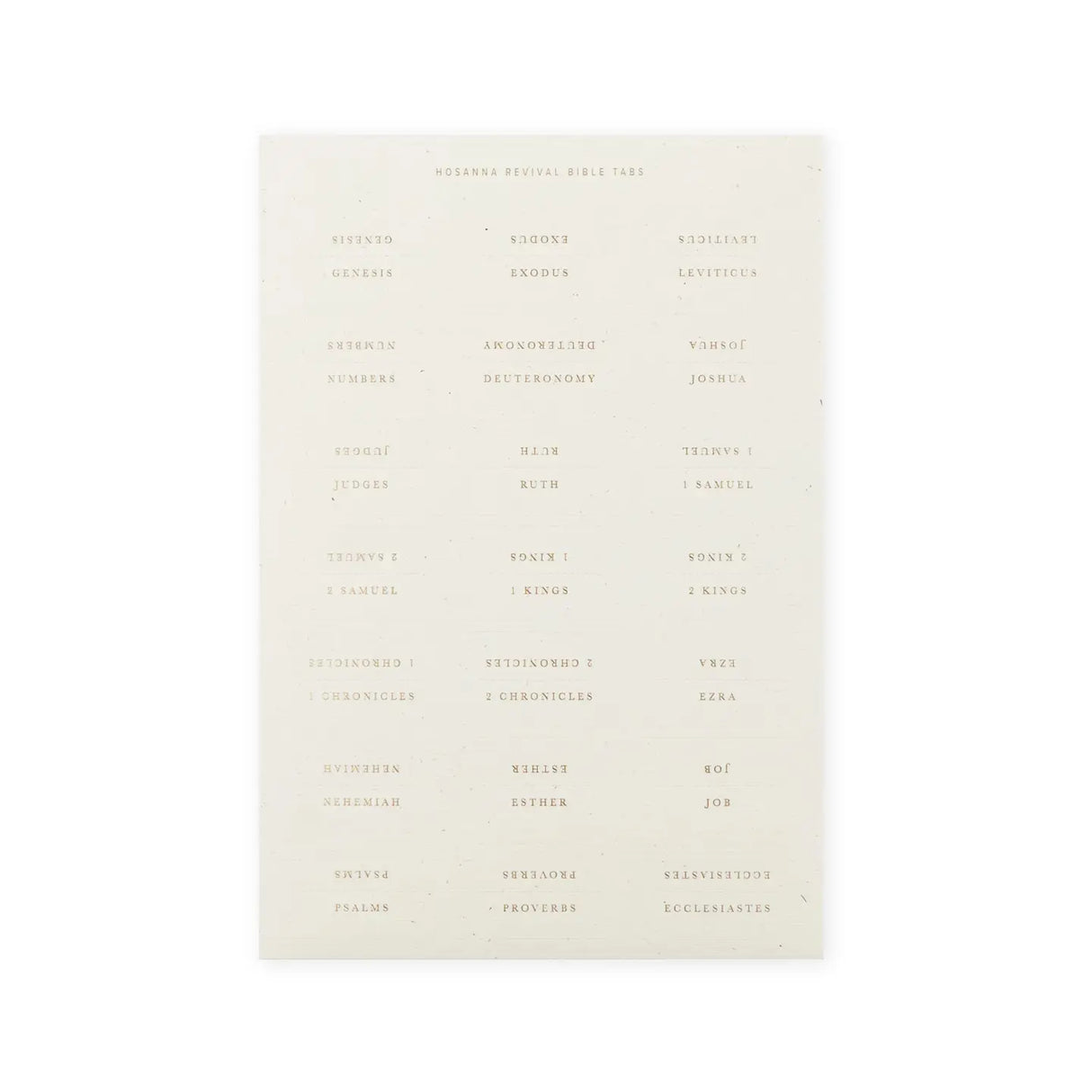 GOLD FOILING BIBLE TAB SET