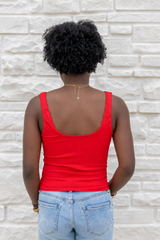 Reversible Scallop Edge Tank Top