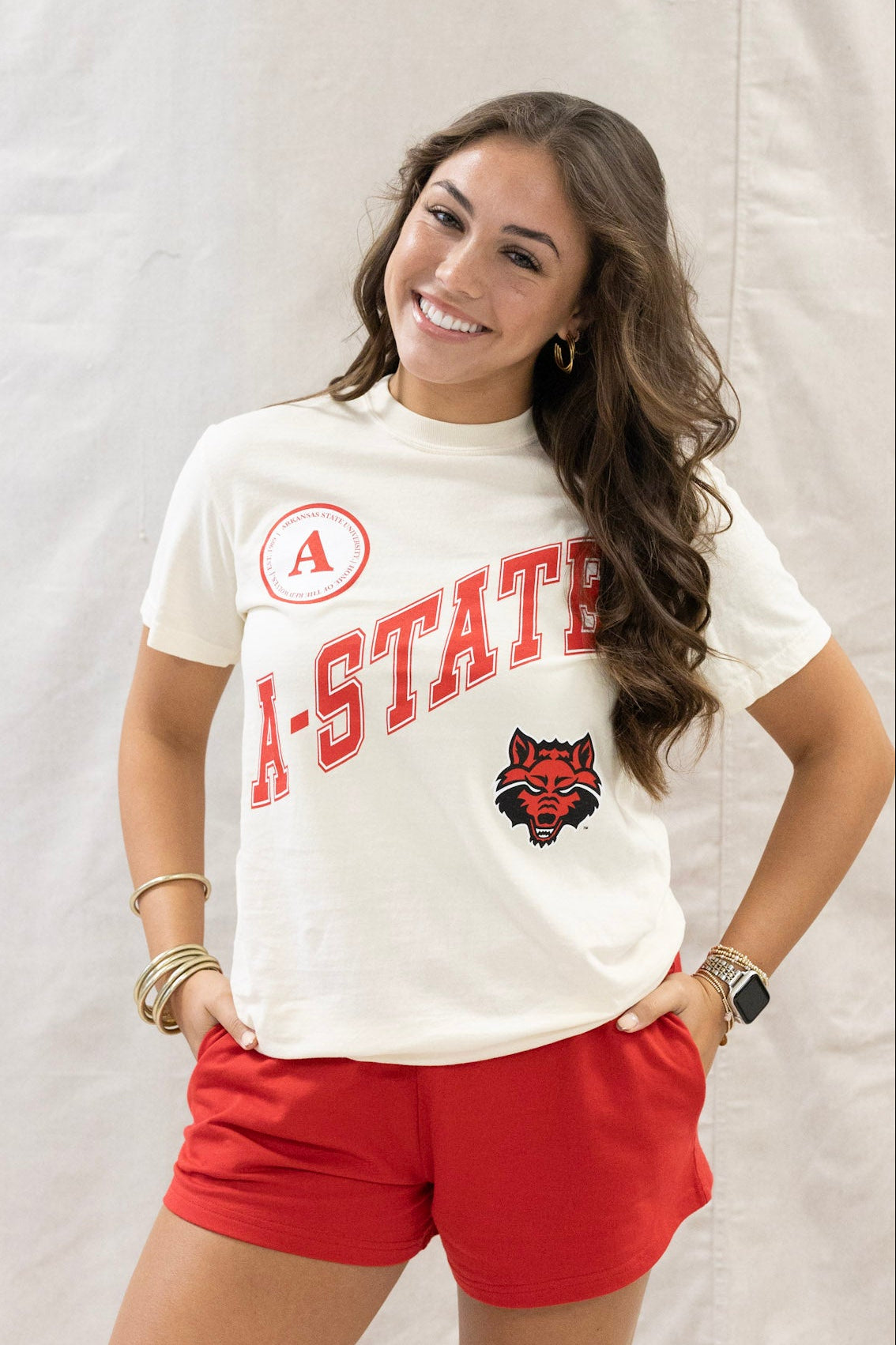 ARKANSAS STATE BADGE TEE