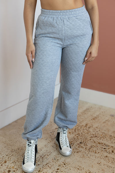 LARA QUILTED JOGGERS