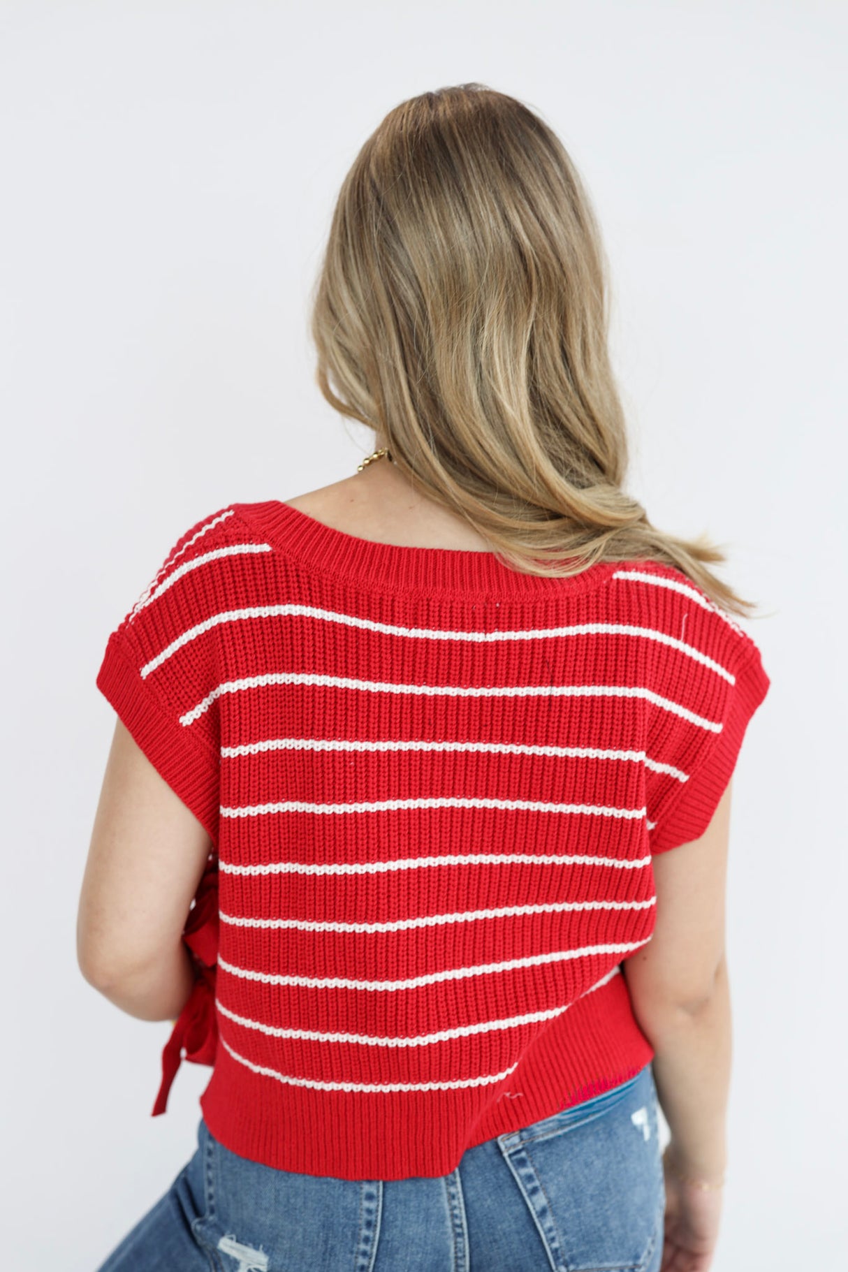 STRIPE MINI SWEATER VEST