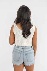 LACE SCOOP NECK BODYSUIT