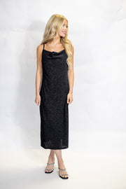 LOVESONG VELVET MIDI DRESS