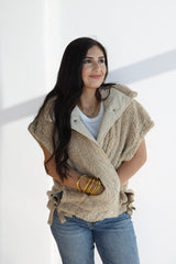 SOFT FUR VEST JACKET