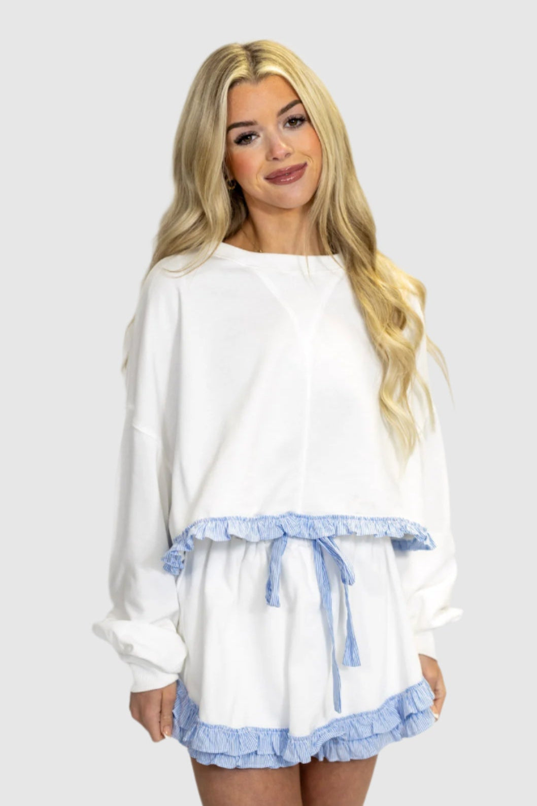 RUFFLE FRILL PJ TOP