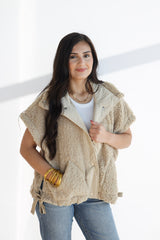 SOFT FUR VEST JACKET