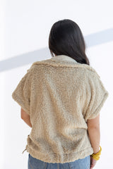 SOFT FUR VEST JACKET