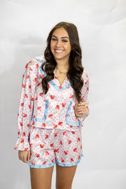 STRAWBERRY LUV RUFFLE PJ BOTTOMS