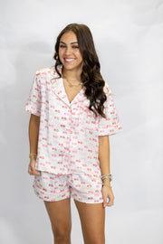 XOXO SATIN PJ TOP