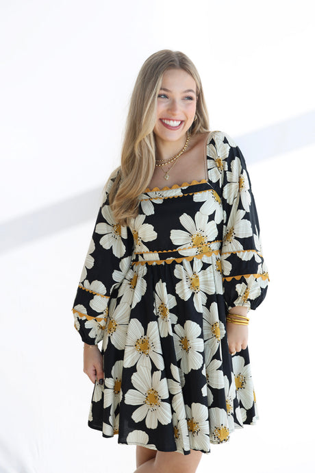 Eden Scalloped Mini Dress