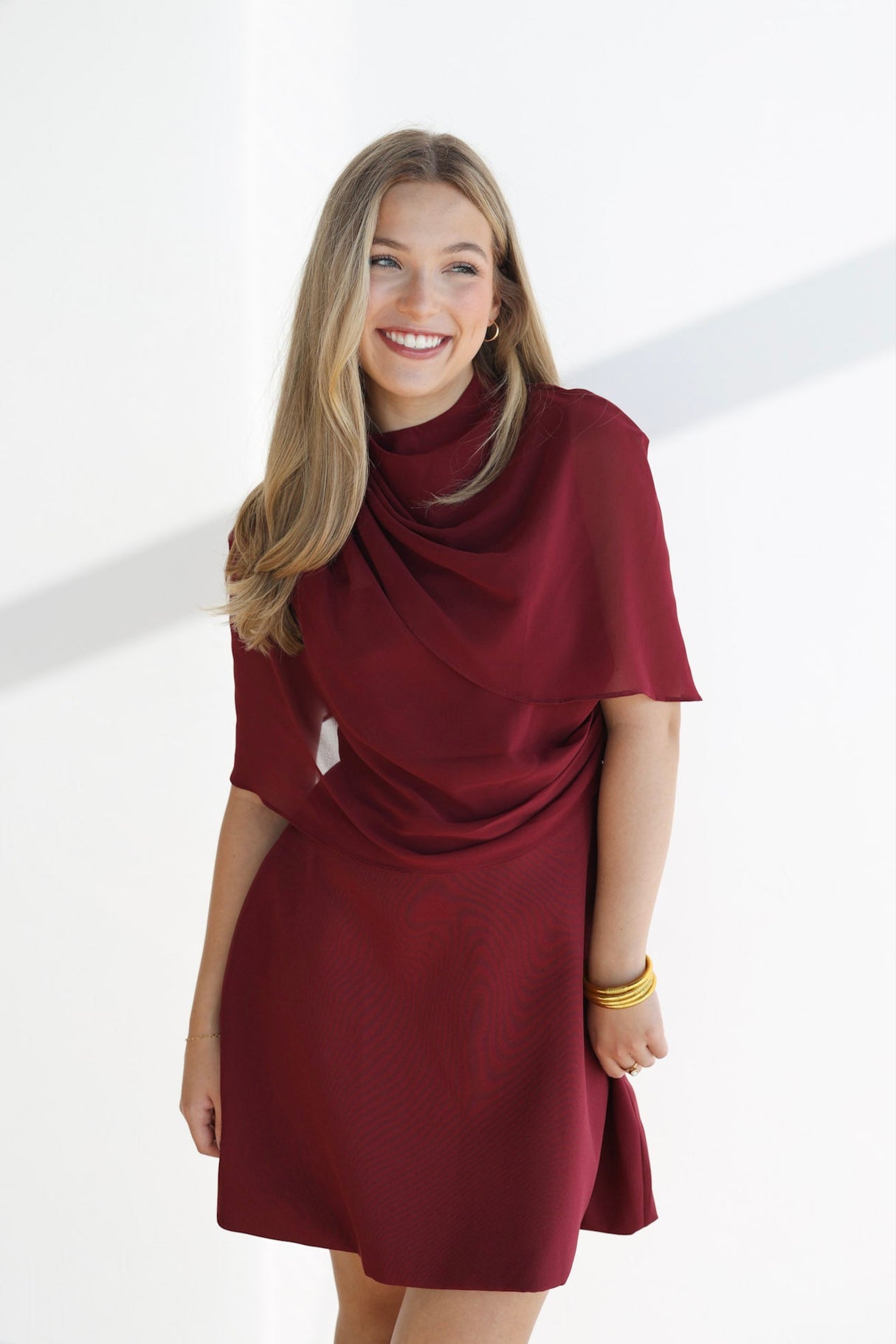 CHERRY WINE MINI DRESS