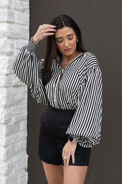 BLYTHE STRIPE BLOUSE