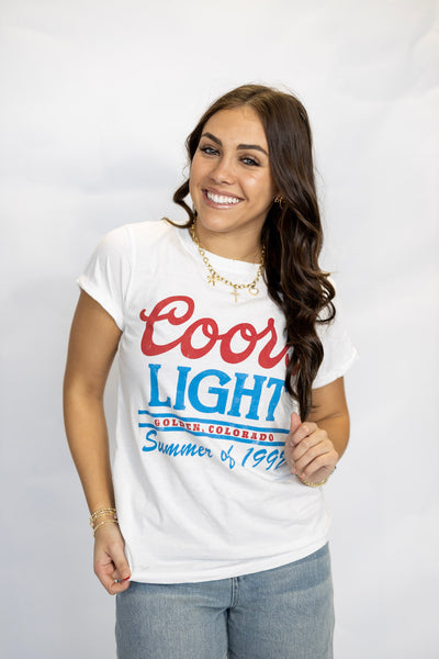 COORS LIGHT BURNOUT TEE