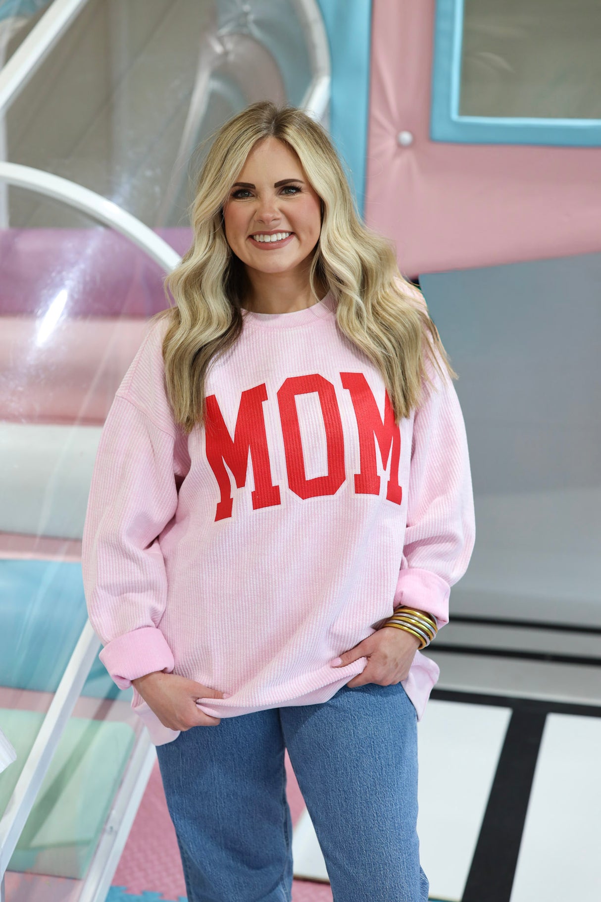 Classic Pink Mom Cord