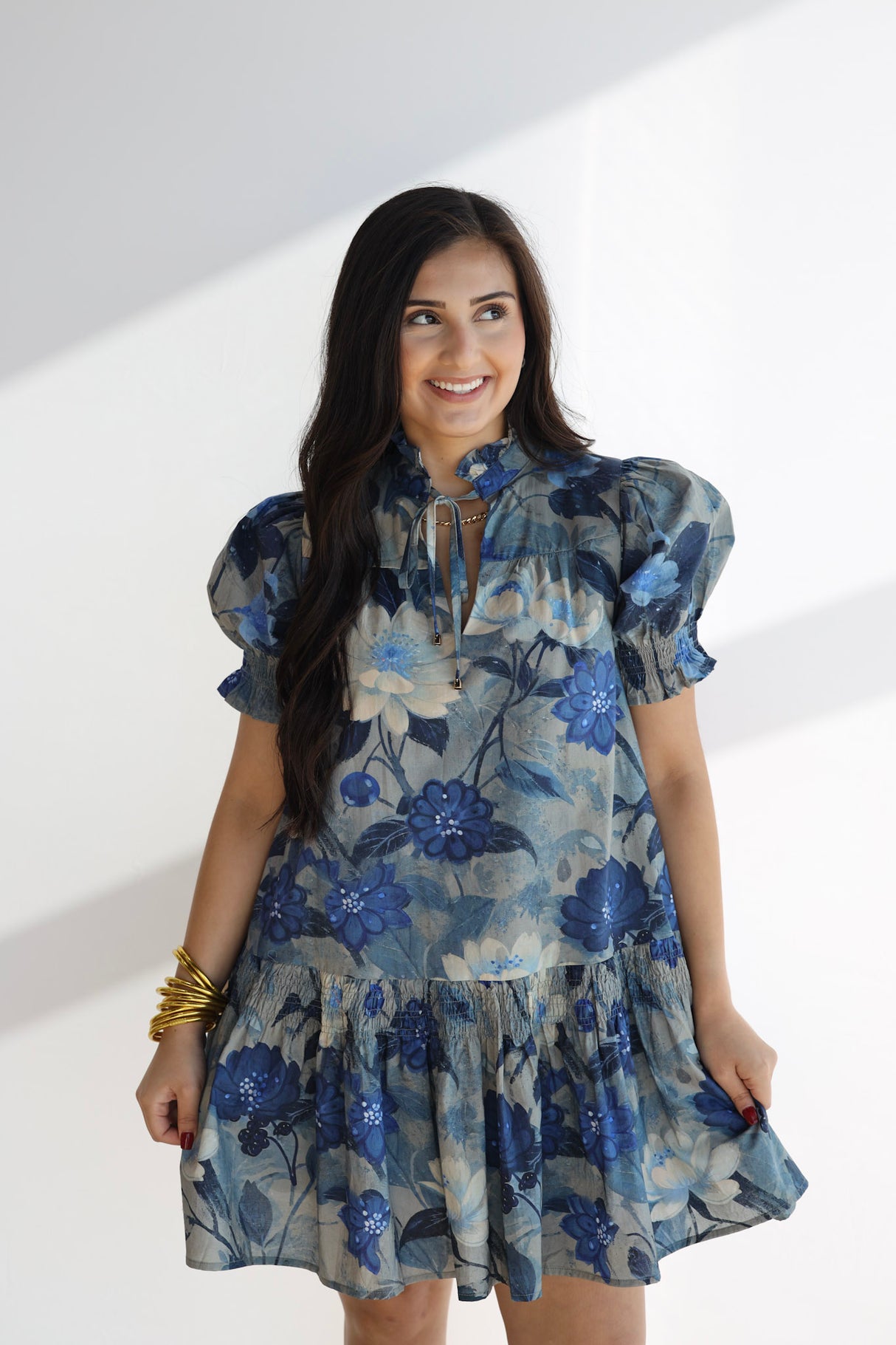 India Mini Floral Dress