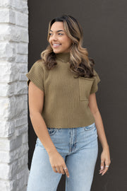 MAXINE MOCK NECK TOP