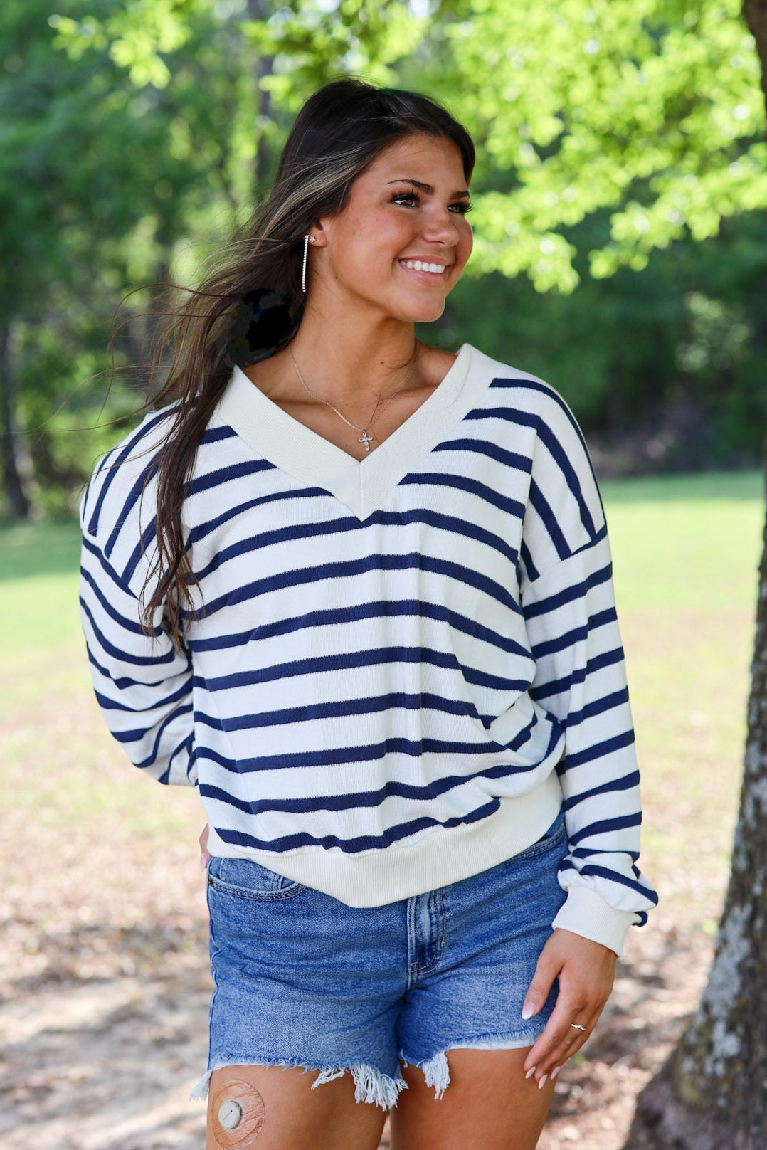 Viva Oversized Stripe Pullover
