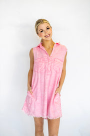 CODY SLEEVELESS SHIRT DRESS