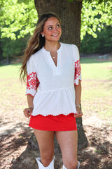 Melanie Peplum Blouse