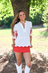 Melanie Peplum Blouse