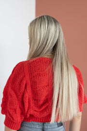 MOONLIGHT CROP KNIT SWEATER