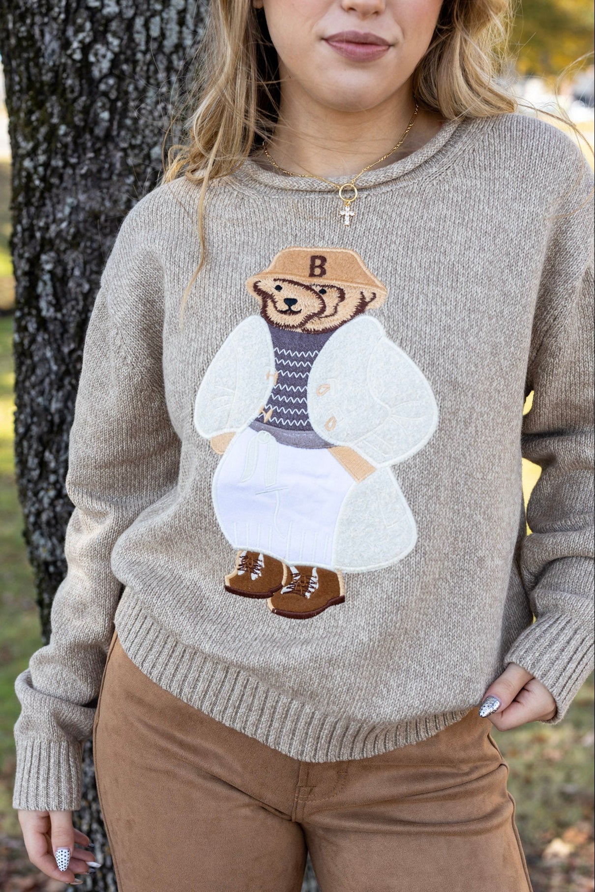Teddy Bear Knit Sweater