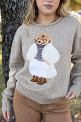 Teddy Bear Knit Sweater