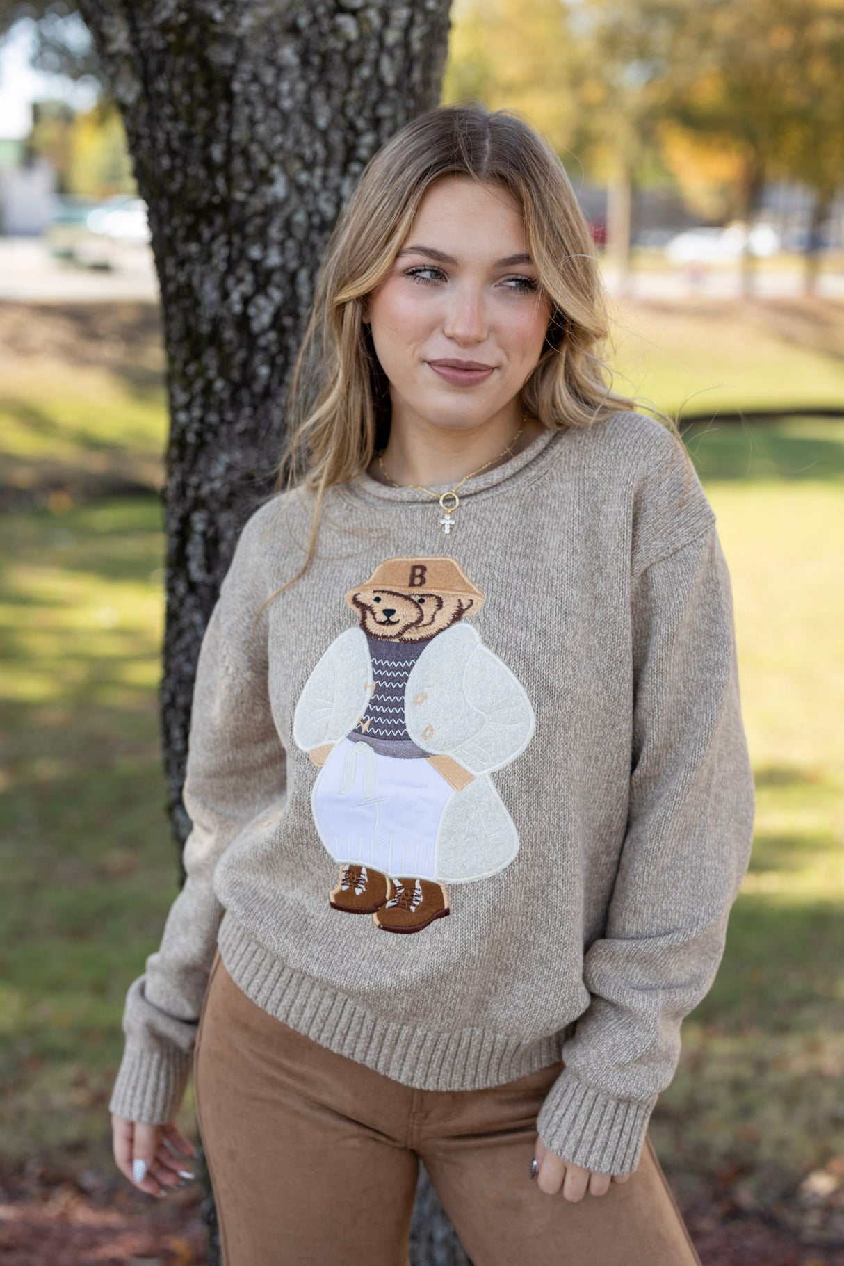 Teddy Bear Knit Sweater